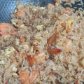 Cooksnap Nur Skyler semasa beliau membuat Nasi Goreng Cendawan & Udang.