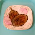 Kulsoom Bukhari's cooksnap of when they made Baingan Bhaja.