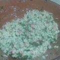 El cooksnap de Diana Padilla cuando hizo Ensalada de surimi.