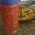 El cooksnap de Anyi cuando hizo Salsa criolla.