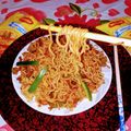 Manashi Saha's cooksnap of when they made ফ্রাইড ভেজি মশালা নুডুলস (fried veggie masala recipe in bengali).