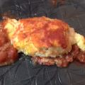 El cooksnap de Pegaso Elisabet cuando hizo Pechuga de pollo rellena de jamón y queso.