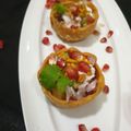 Visha Kothari का कुकस्नैप जब उन्होंने कटोरी चाट (katori chaat recipe in Hindi) बनाया था।