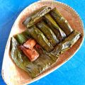 Cooksnap Lily Suryani Mohd Ali semasa beliau membuat Kuih Lepat Liat Mak Munah.