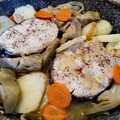 El cooksnap de aromadulce cuando hizo Merluza con patatas y alcachofas.