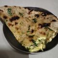 Falguni Shah's cooksnap of when they made પાલક પનીર પરોઠા.