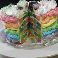 Cooksnap dari Mella Soeboeh untuk resep Rainbow🌈🌈🌈 Checkerboard Cake🍰🍹