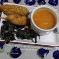 Cooksnap dari asti untuk resep Thai Street Food Platter (Bunga Telang Goreng, Chicken Stick)