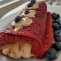 El cooksnap de Cecilia Aronna cuando hizo Pionono Red Velvet relleno de helado.