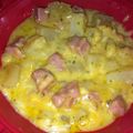 Brandon Finke's cooksnap of when they made Crock pot Au Gratin Potatoes and Ham.