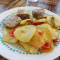 El cooksnap de Judit Tienda Alba cuando hizo Solomillo de cerdo confitado y patatas panaderas (S.Valentin).