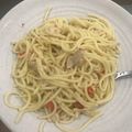 Cooksnap dari Sri Wulan R Siallagan untuk resep Spaghetti Aglio Olio Ayam