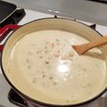 norsky's cooksnap of when they made Momma's New England clam chowder.