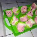 Cooksnap dari Puji Retna Pamungkas untuk resep Bolu Kukus Semangka a.k.a Bolu Kukus Mekar