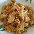 El cooksnap de Samantha 🍳 cuando hizo Arroz con pollo y piña al curry.