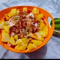 Misbah Rasheed Qureshì's cooksnap of when they made Aloo Cholay.
