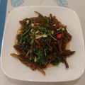 潘俊霖的(簡單料理) 的 薑絲塔香炒海龍 cooksnap