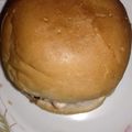 Rameen Saherwardi's cooksnap of when they made Cheesy Egg Burger.