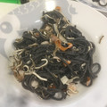 El cooksnap de David Hernando cuando hizo Spaghetti negro con gambas, gulas y chaca.