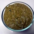 Jim's cooksnap of when they made Spicy Tomatillo Salsa.