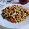 El cooksnap de Aimee RomHe cuando hizo Macarrones con verduras salteadas y atún, muy saludable.