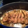 Teawhy's cooksnap of when they made Rack of Lamb On Onions & Mushrooms with White Wine & Lamb Stock Sauce.