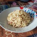 El cooksnap de Nita White cuando hizo Espaguetis carbonara.
