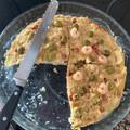El cooksnap de Laura cuando hizo Tarta de pan duro y jamón cocido.