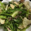 Dy Dy's cooksnap of when they made Bông cải xanh xào tôm.