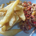 @Om Ziyad_Kitchen 's cooksnap of when they made Fried Sweet potatoes with egg source.