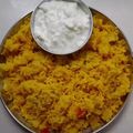 Kavya Varma's cooksnap of when they made Mater pulao.