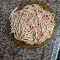صورة من Om Rawan W Anas، شاركها بعد تجربة وصفة مكرونة حمراء سريعة بدون لحم مفروم