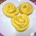 Purple 的 南瓜饅頭、玫瑰花饅頭「蓬鬆柔軟有彈性」 cooksnap