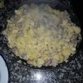 El cooksnap de ruth chiqui cuando hizo Revuelto de patatas cocidas y pavo.
