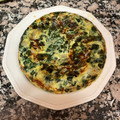 El cooksnap de Daniel Garcia Calderon cuando hizo Tortilla de espinacas, cebolla y queso.