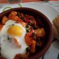 El cooksnap de Almudenina cuando hizo Huevos a la flamenca.