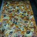 El cooksnap de Cayetana cuando hizo Pizza jamón, queso y champis.