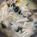 Cooksnap của Nguyen Nguyen khi họ làm theo món Canh bí đỏ nấm kim chi rong biển chay eat clean
