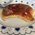 El cooksnap de Lucia Cardelino cuando hizo Hotcakes.