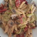 Cooksnap από Χαρούμπι στη συνταγή Μακαρόνια με λιαστές ντομάτες και κολοκύθι