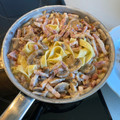 El cooksnap de Mike G. cuando hizo Pasta con nata, champiñones y bacon a la trufa.