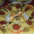 صورة من طبخات بنت الشام منى Madona ، شاركها بعد تجربة وصفة بيتزا