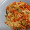 El cooksnap de Victor cuando hizo Vermicelle con pollo y verduras.