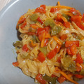 El cooksnap de Victor cuando hizo Vermicelle con pollo y verduras.