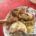 Cooksnap của cookcake khi họ làm theo món Cơm xào cà chua đùi gà nướng