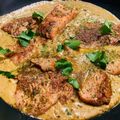 Andrea von Sattler Cooksnap-ja, amikor elkészítette a(z) Lazac, póréhagymás szószban receptet.