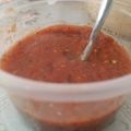 El cooksnap de Ana Nieto cuando hizo Salsa roja de tomate.