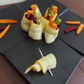 Tasneem Khan's cooksnap of when they made Raw Zucchini Greek Salad Makizushi.