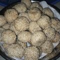 Cooksnap dari Indri Widyastuti untuk resep Mochi goreng / onde wijen / kue keranjang goreng