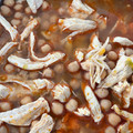 El cooksnap de Dario Solorzano cuando hizo Garbanzos con pollo.